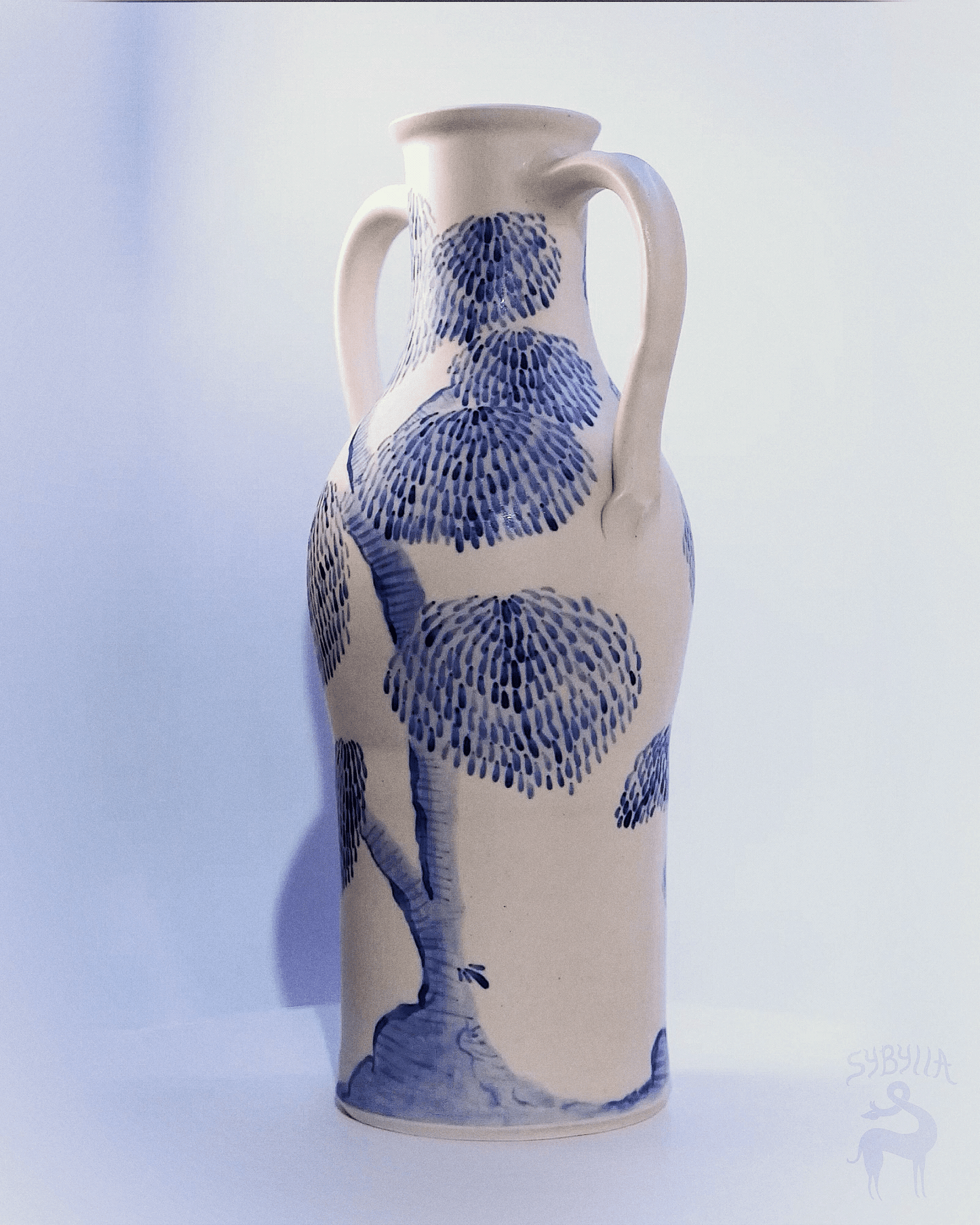 Blue Willow Vase