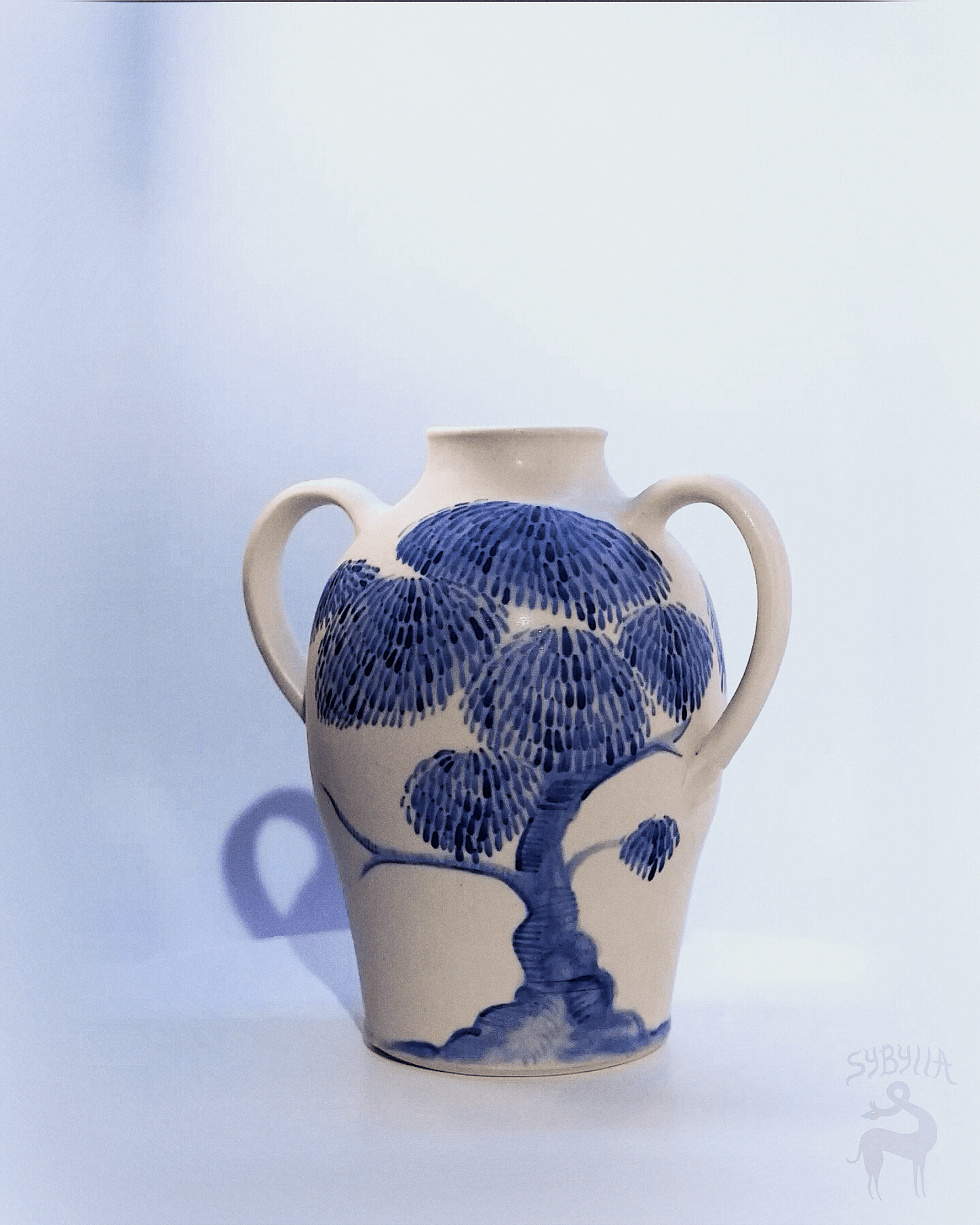 Blue Willow Vase #2