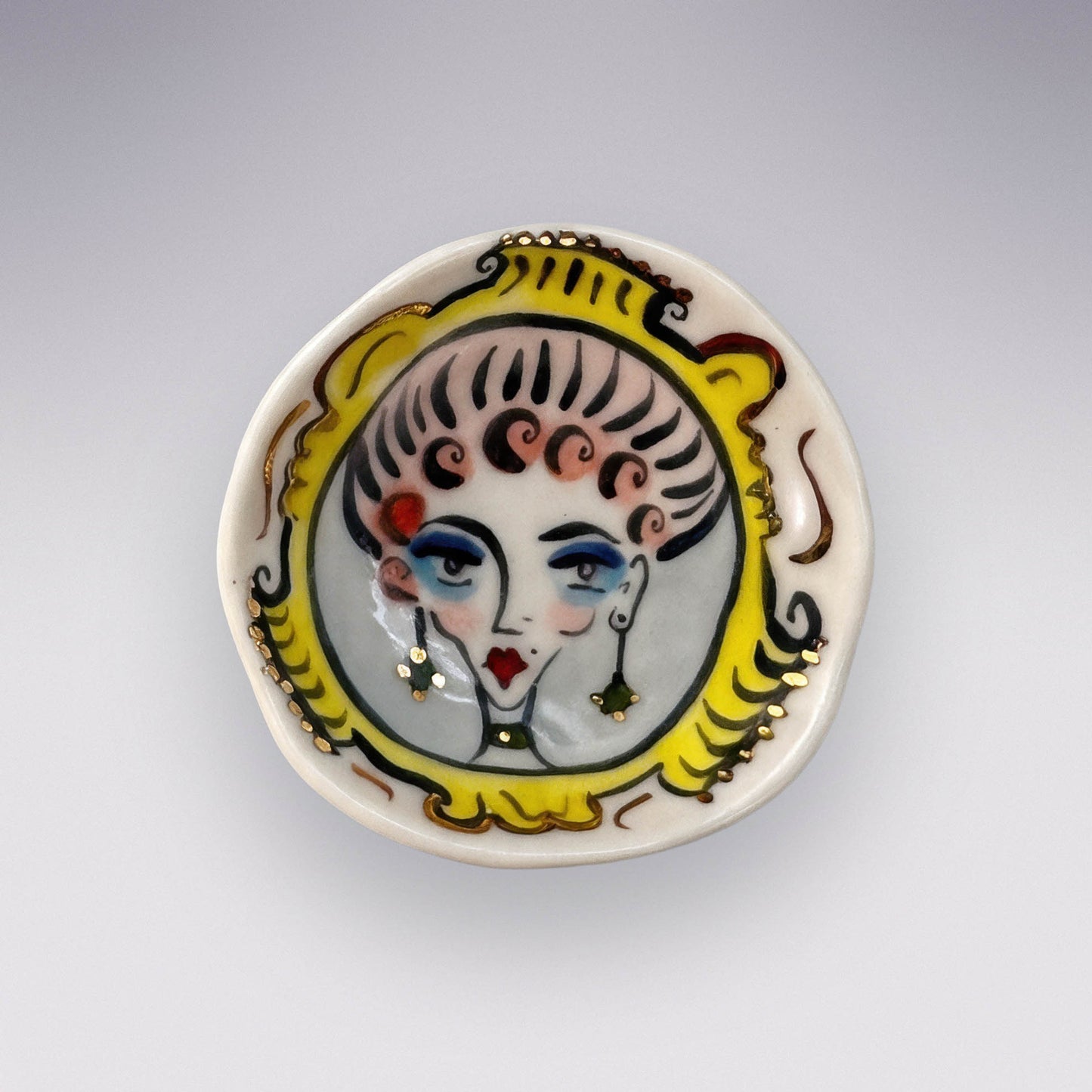 Fancy Lady Trinket Dish