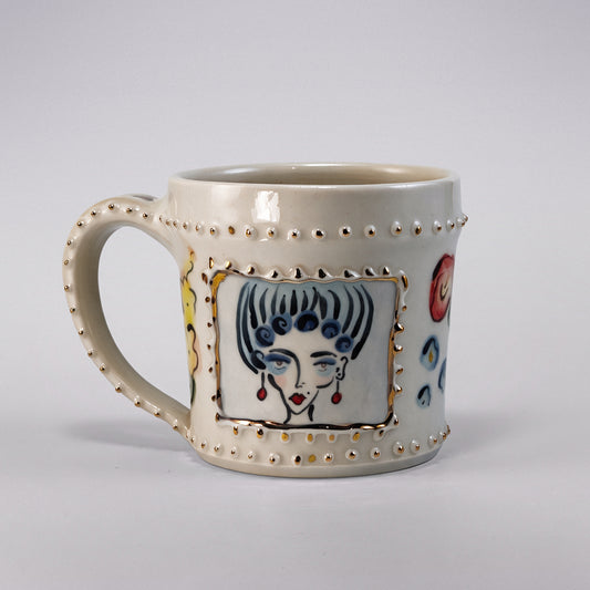 Deluxe Blue Lady Mug