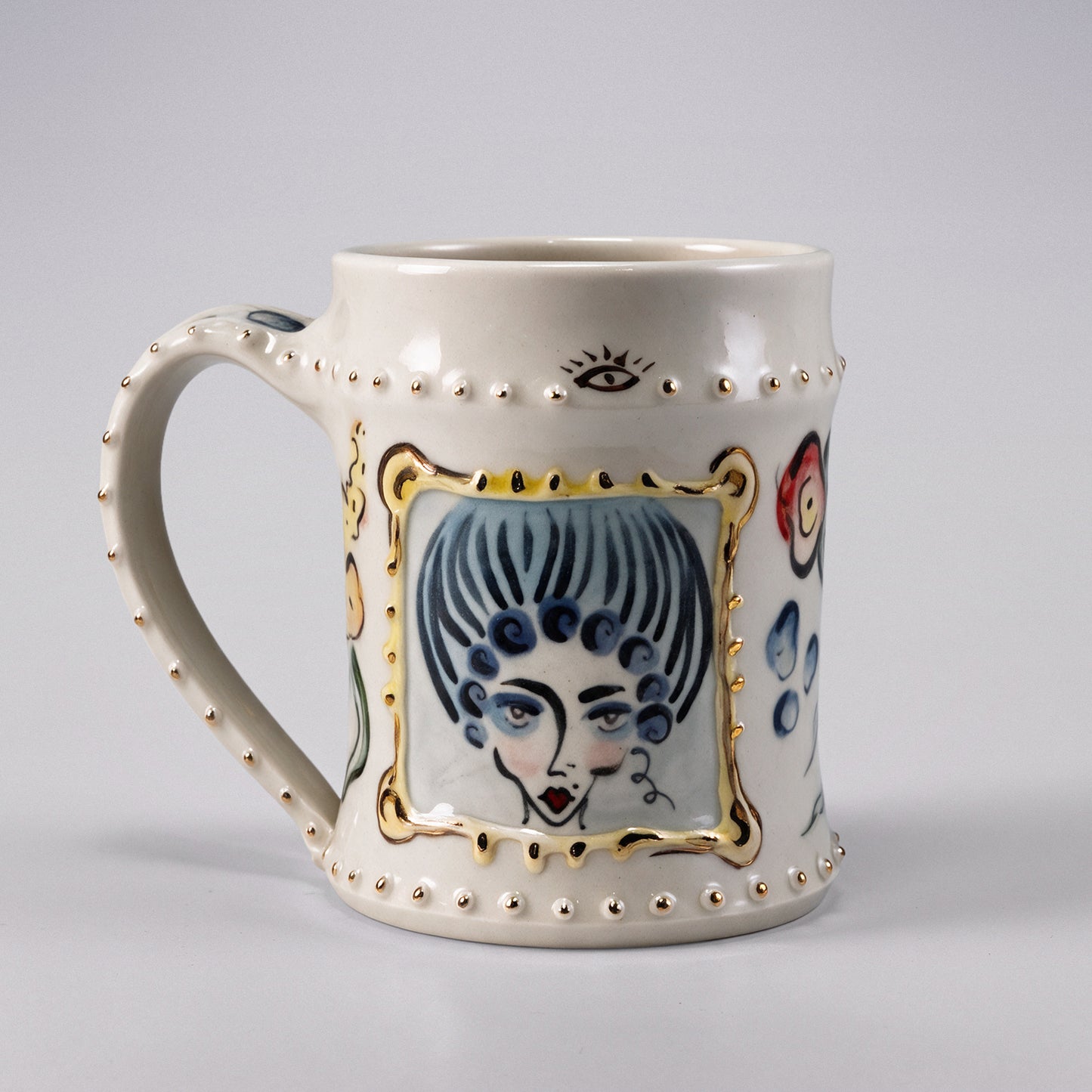 Deluxe Lady and Flowers Mug