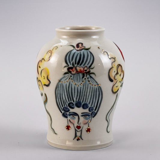 Blue Lady Vase